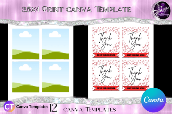 3.5x4 Print - Canva Template