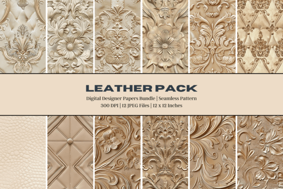 Beige Leather Digital Paper: A Practical Resource for Designers and Makers