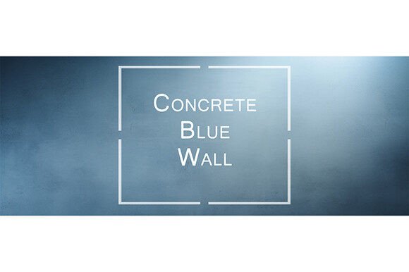 Concrete Blue Wall