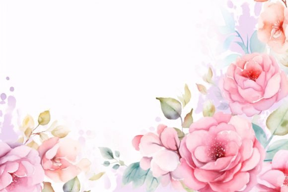 Flower Border Frame Background