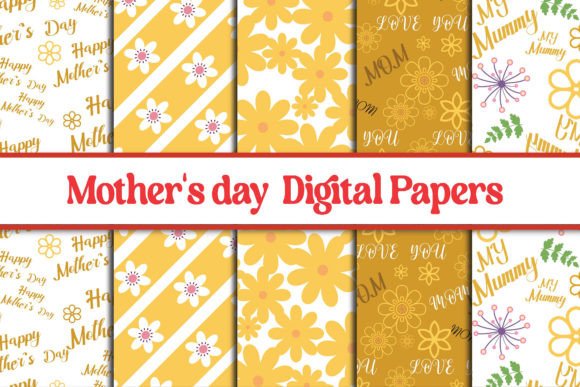 Happy Mother's Day Digital Papers