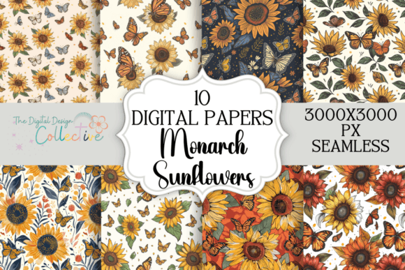 Seamless Monarch Butterflies Sunflowers: A Strategic Asset for Seasonal Design Workflows