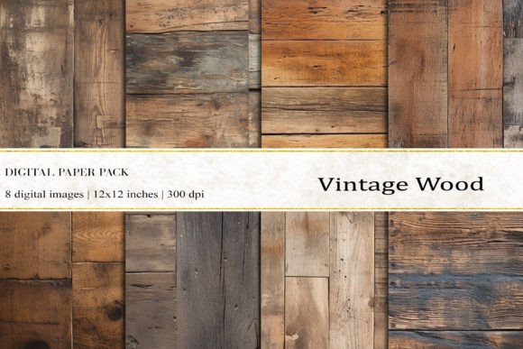 Vintage Wood Digital Papers