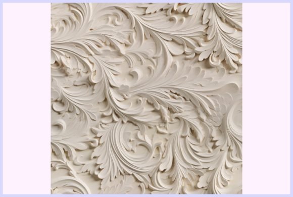 Wood Carving Design Seamless Pattern